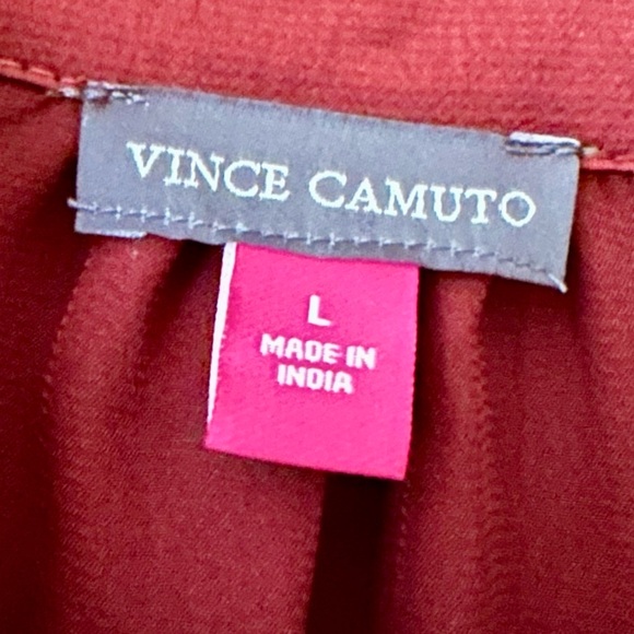 Vince Camuto Burgundy Button Down Shirt - Picture 8 of 12